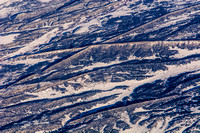 Abstract Landscape - Snow-covered Ridges
