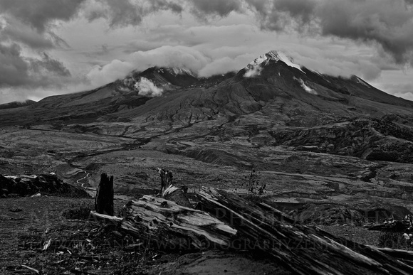Mount Saint Helens - Monochrome